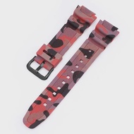 Strap for Casio G-Shock AQ-S810W  AE-1200/1300 SGW-300 F-108 W-216H W-800H Camouflage Silicone Watch