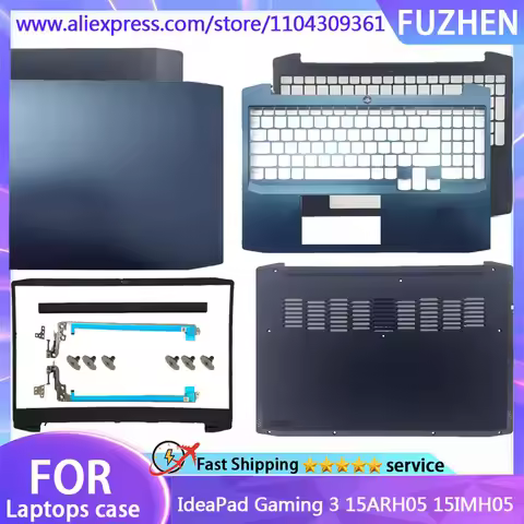 NEW Cover For IdeaPad Gaming 3 15ARH05 15IMH05 LCD Rear Cover/Front Frame/Palm Pad/Bottom Cover/Hing
