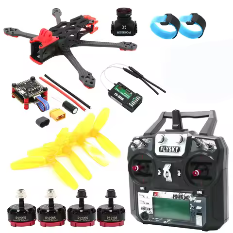 Flysky i6X 5inch 225mm Carbon Fiber Frame F4 V3S Flight Control 4in1 45A ESC 2205 2300KV Motor For A