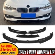 ตัวแยกขอบกันชนหน้ารถ3x 3ชุดปกสำหรับ BMW ป้องกันสปอยเลอร์ F30 F35 2012-2015กันชนหน้าชุดตัวรถคาง