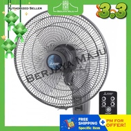 Mitsubishi 16" Remote Wall Fan W16-RU-P CY-GY / W16-RU-P