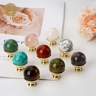 Modern Rough Stone Colored Agate Handle Wardrobe Door Handle Drawer Handle Single Hole Cabinet Handl