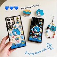 Bugcat Capoo Casing For Samsung Galaxy S25 Edge S24 Ultra S23 FE Creative Magnetic Shockproof Hard B