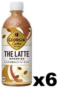 可口可樂 - F17115_6 可口可樂 GEORGIA 拿鐵咖啡 500ml x (6支裝)