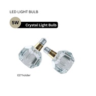 LED LIGHT BULB 5W CRYSTAL LIGHT BULB E27 HOLDER 3C - WARM / COOL / DAYLIGHT