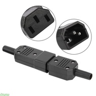 dusur 5pcs Universal 3 Pin Terminals Power Plug Adapter IEC 320 C14 Male C13 Female
