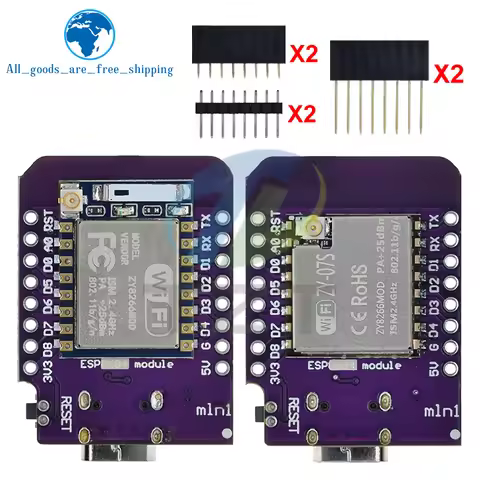TZT D1 Mini TYPE-C ESP8266 ESP-07/07S CH340G USB D1 Mini WIFI Development Board D1 Mini NodeMCU Lua 