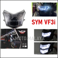 SYM VF3I 185 VF3 LAMPU LED HEADLAMP LAMPU DEPAN SMOKE HEADLAMP HEADLIGHT HEAD LIGHT LED FOR H4 SOCKE