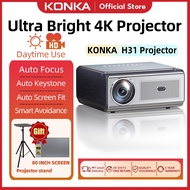 【Konka】H31 4K Projector Ultra Bright Projector For Daytime use 1080P High Brightness Smart Projector