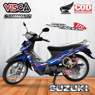 Stiker Striping Shogun 110 R Variasi Hitech