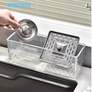 MXMIO Kitchen Sink Organizer, Multifunctional Double-layer Faucet Sponge Drain Rack, Convenient Stor