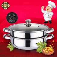 Ready Stock 🇲🇾 STAINLESS STEEL STEAM POT 28CM