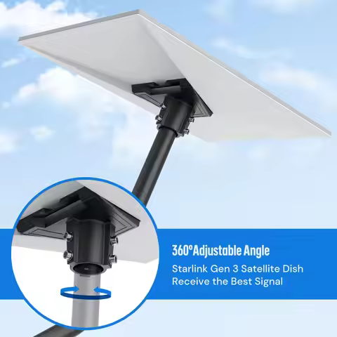 For Starlink Gen 3 Pipe Adapter Starlink Dish Mount Pole Adapter V3 Pipe Adapter for V3 Starlink Dis