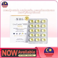 【EPX-2027】WHC UnoCardio 1000 MINI | 95% High Purity Omega-3 for Brain & Memory Support 60 Softgels
