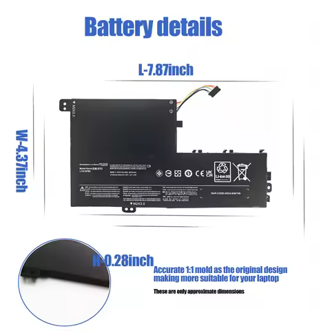 L15L3PB0 Laptop Battery for lenovo Ideapad 320S-14IKB 320S-15ABR 320S-15AST Notebook Battery L15M3PB