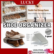 【SG Seller 🚚】Adjustable Shoe Rack Organizer Double Layer Foldable Shoe Organizer Shoe Storage Shoe S