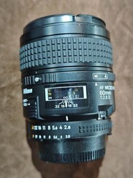 Nikon 60/2.8 micro AF D 微距 尼康 60mm 60 發霉鏡 自行處理 90%new 功能全正常 有前後蓋