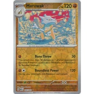 Marowak - 105/165 - Holo Rare Reverse Holo Scarlet & Violet 151 Reverse Holo Singles
