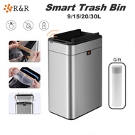 Smart Motion Sensor Trash Bin Smart Dustbin Rubbish Bin Automatic Packing Stainless Steel Trash Bin 