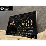 No Rumah Eksklusif/No Rumah/No Rumah Hipster/No Rumah Budget/House Number/House Plate Number