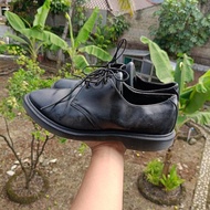 Doctor Martens (DocMart) 1461 Mono MADE IN ENGLAND (MIE) Hitam Full Sepatu Formal Kerja Pantofel Uni
