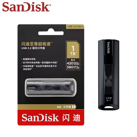 Original SanDisk CZ880 Extreme PRO 128GB USB 3.1 Solid State Flash Drive 128GB 256GB 512GB 1TB Pen D