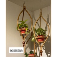 Hanging Rattan Flower POT/Garden Decoration Flower POT Holder