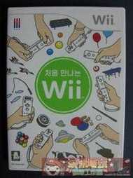 [中古二手品] 二手 Wii 原版片, 第一次接觸 韓文版 (要韓規主機才能讀取)