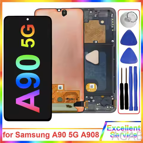 6.7'' Tested LCD for Samsung Galaxy A90 5G A908N LCD Display Touch Screen Digitizer Assembly for Sas
