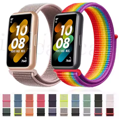 Nylon Loop Strap For Huawei Band 6 Smart Watch Sport Woven Band For Huawei Band 6 / Honor Band 6 Rep