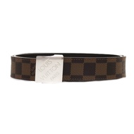 狀況良好 路易威登 Damier Santur Carré CT0016 Damier 帆布 Damier Ebene LV 0361 棕色皮帶 [二手]LOUIS VUITTON