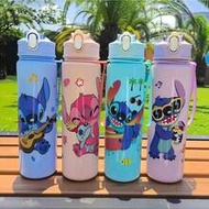 Disney Cute Stitch Cartoon 800ml/27.5oz Sports Water Bottle, With Leak-Proof Rotating Lid, Perfect C