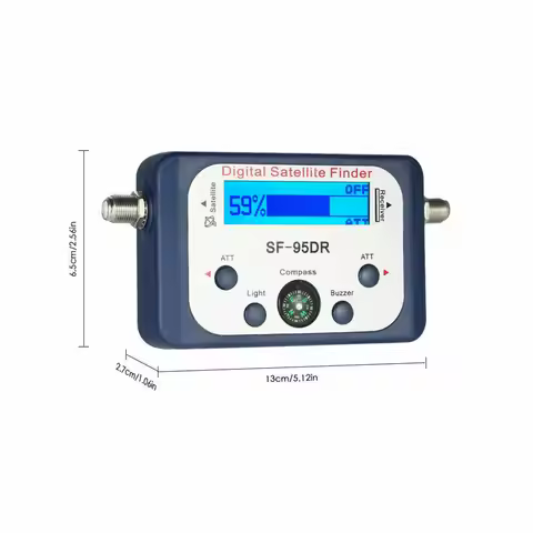 SF-95DR LCD Digital Satellite Finder Meter Signal Strength 950-2150MHz Dish Sat Directv Compass LCD 