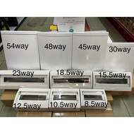 PVC DB BOX Distribution Board Wiring Electrical 8.5WAY / 10.5WAY / 12.5WAY / 15.5WAY / 18.5WAY