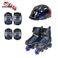 Winmax 7Pcs ปรับ Roller Skates สำหรับผู้ใหญ่ ล้อ Roller Skates สบายและระบายอากาศ Quad สเก็ตสำหรับหญิ