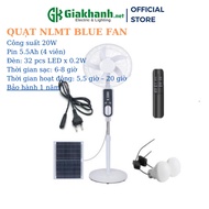 Solar Fan Blue Fan 20W LD-8016 Blue Carbon