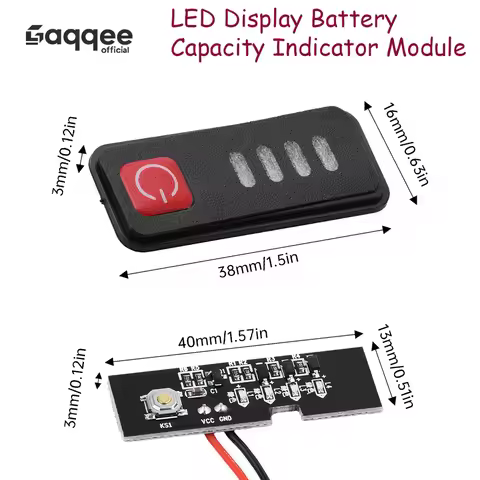 1/5 PCS 5S 18V 21V Battery Capacity Indicator Module With Power Display Battery Shell Battery Level 
