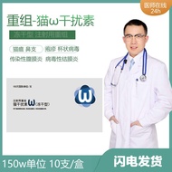 Cat Plague ω Interference Cat Plague Cat Nasal Branch Herpes Cup-Shaped Virus Infection Abdominal Me