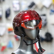 1/2 Sunda 135D Dark Red Hat with Acoustic Glass - Compact Form, Freesize