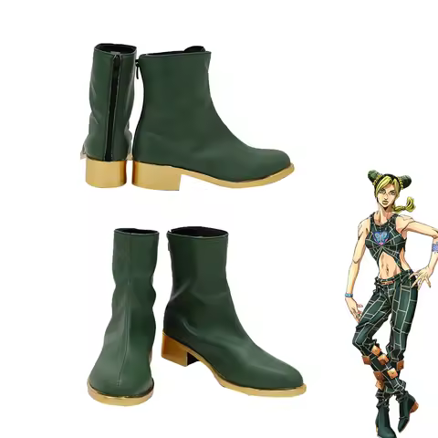 Jolyne Cujoh Cosplay Shoes Boots Halloween Party Roleplay Costumes Accessory European Size Custom Ma