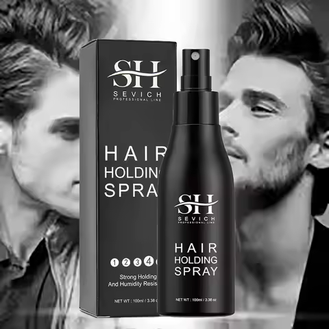 100ml Hair Fiber Hold Spray Dry Shampoo Long-Lasting Volume Texture Lock Spray for Men Women Keratin