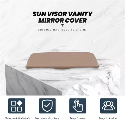 Durable-Sun Visor Vanity Mirror Cover For Boxster Cayman 981 982 For Porsche 911 991 718 ,982857551 
