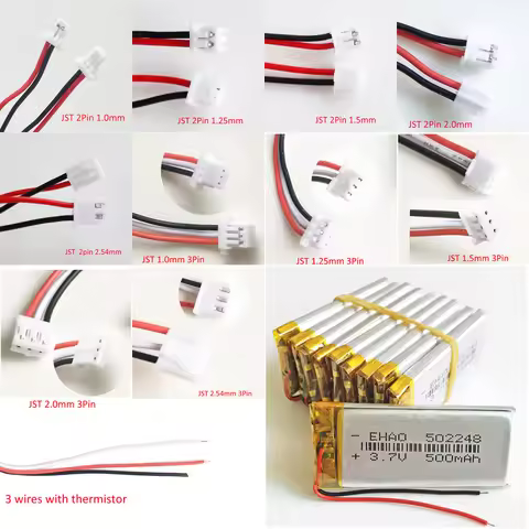 wholesale 10 pcs 3.7V 500mAh lipo Rechargeable battery for mouse beauty device locator 502248 with p