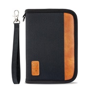 Passport Holder for Famliy Travel Wallet Passport Wallet Document RFID Blocking Organizer with Zippe