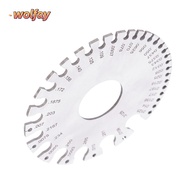 YOLANDA Round Wire Gauge, Metric and Imperial Scales Non-Ferrous Metal Gauge Thickness Gauge, Round 