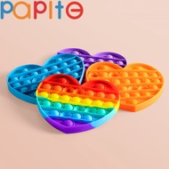 PAPITE ใหม่ล่าสุด Pop It Fidget ทั้งชุดกล่องดันเด้ง Bubble Sensory ความเครียดบรรเทาของเล่นพิเศษกับ Dimple