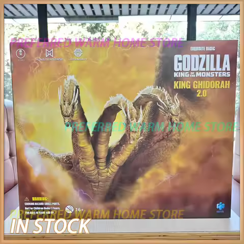 In Stock HIYA King Ghidorah 2.0 2019 EXQUISITE BASIC Movable Model Toys Hydreigon Monster King Ghidr