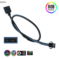 ERDU เมนบอร์ด RGB ADAPTER Conversion CABLE 5V 3Pin / 12V 4Pin RGB LED Strip Light สำหรับ PC คอมพิวเต