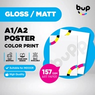 Art Paper Poster Color Printing A1/A2 Synthetic Paper Print [Matt/Gloss] Art paper Poster Kertas Sen
