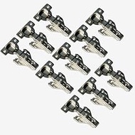 10 Pieces Full Overlay Cup Hinge Soft Close Face Frame Cabinet Hinge Clip on Soft-Close Cabinet Hinge Kitchen Cabinet Hinge Cabinet Door Hinge (10 Piece)